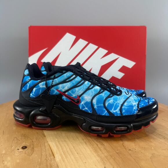 Mens 7 / 8.5W - Nike Air Max Plus TN 'Shark Attack' Shoes Baltic Blue Sneakers